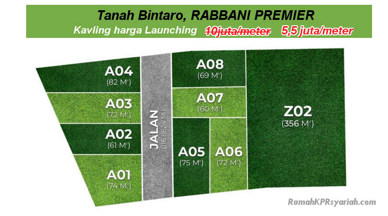 Tanah Bintaro Murah RABBANI PREMIER